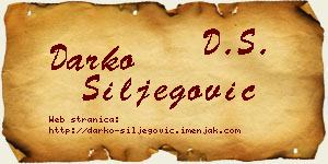 Darko Šiljegović vizit kartica